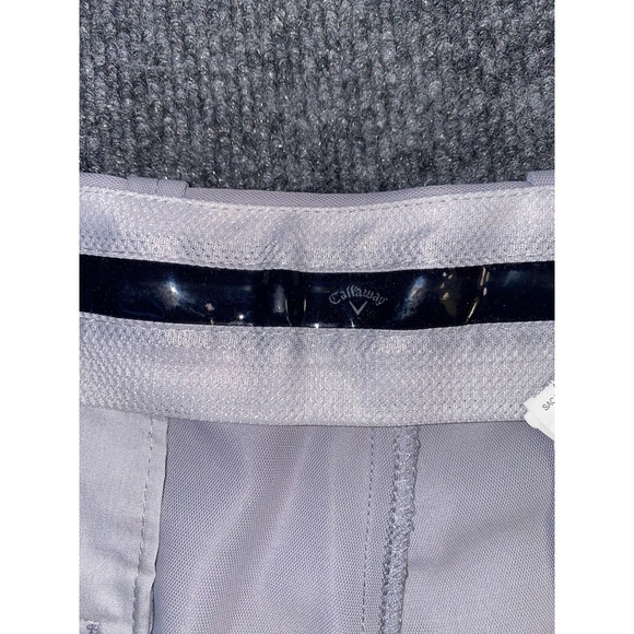 Callaway Bermuda Shorts Mens Size 36 Gray Slash Pockets Fitted Waist Mid Rise - Picture 4 of 7